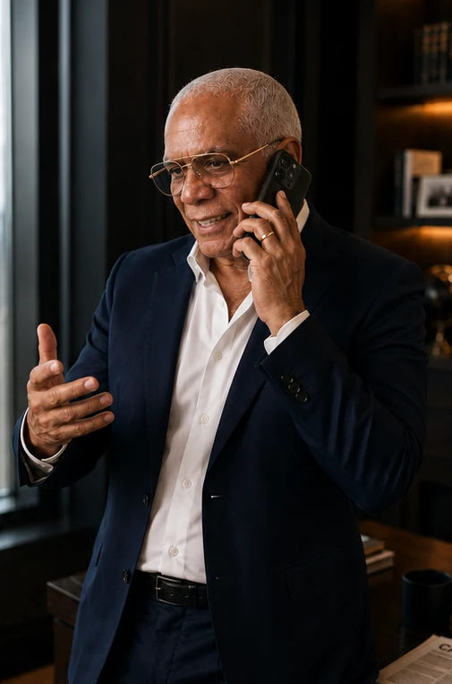 Raimundo Menezes em atendimento